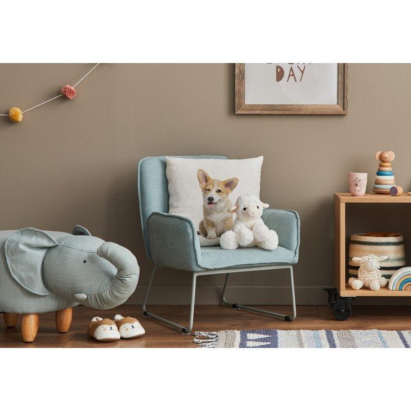 Bērnu spilvens no kokvilnas satīna 45x45 cm The Cutest Ones – Butter Kings-image-1