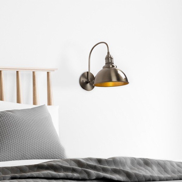 Misiņa krāsas sienas lampa ø 21 cm Varzan – Opviq lights-image-2