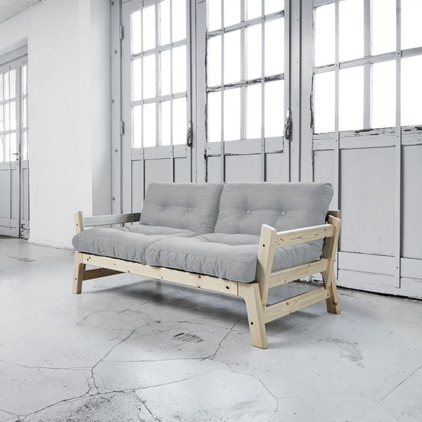Dīvāns gulta Karup Step Natural/Light Grey