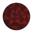 Bordo ar rokām darināts vilnas apaļš paklājs ø 160 cm Shard Red – Flair Rugs