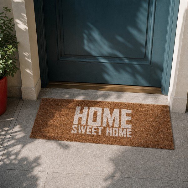 Paklājs ar baltiem uzrakstiem PT LIVING Home Sweet Coir, 75 x 26 cm-image-1