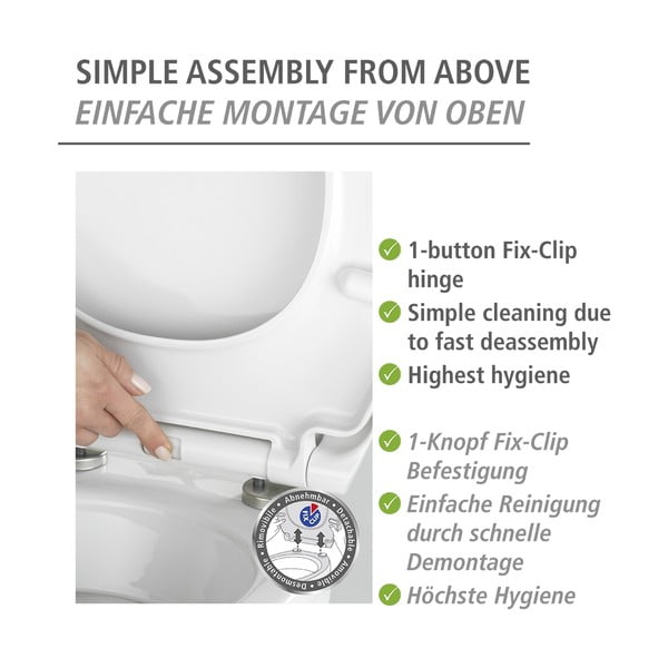 Automātiski aizverams tualetes poda sēdeklis 37x44,5 cm Rollin'Art Red Blossom – Wenko-image-4