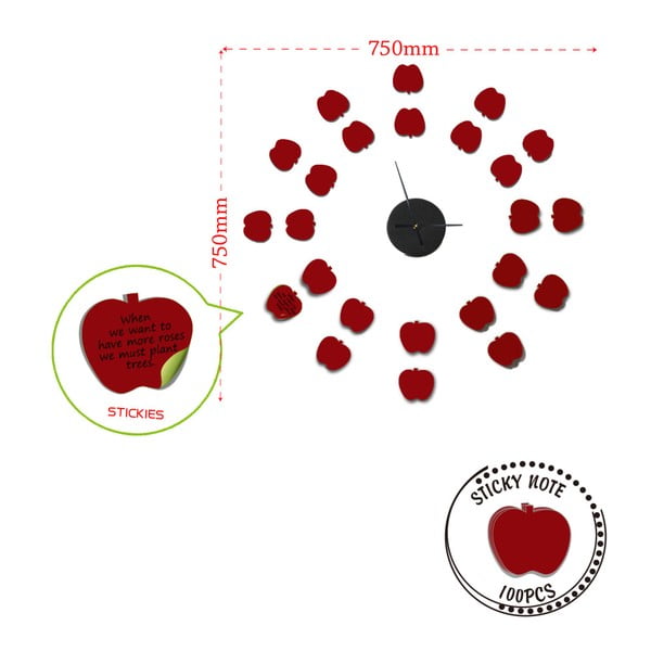 Sienas pulkstenis Mauro Ferretti Apples, ⌀ 75 cm-image-2