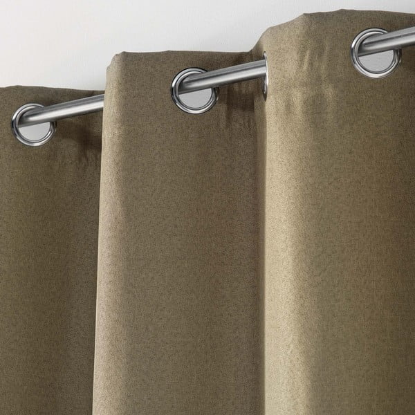 Brūns gaismu necaurlaidīgs aizkars 135x240 cm Tissea – douceur d'intérieur-image-1