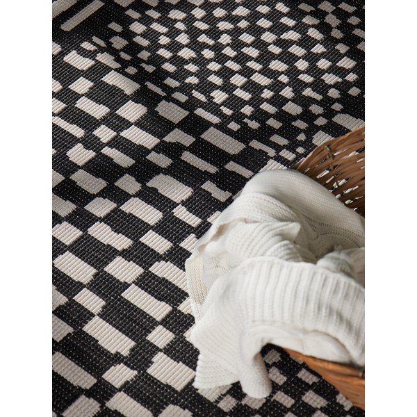 Melns/krēmkrāsas iekštelpu un āra paklājs 120x170 cm Haringey Barkham – Ted Baker-image-3