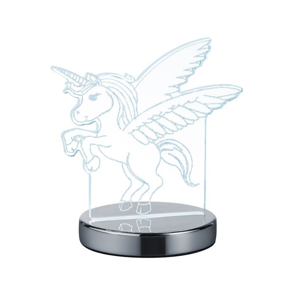 LED galda lampa sudraba krāsā (augstums 17 cm) Karo – Trio-image-2