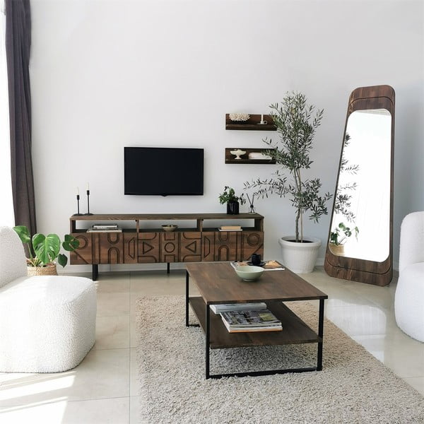 Brūns kafijas galdiņš 60x85 cm Neta – Neostill-image-2