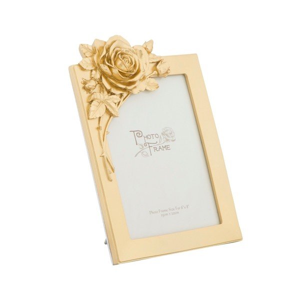 Dzeltens fotorāmis sveķu rāmī Mauro Ferretti Glam Rose, 15 x 20 cm-image-1