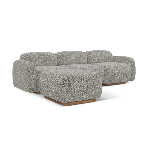 Pelēks modulārais stūra dīvāns (ar maināmu stūri) Ailani – Makamii-image-3