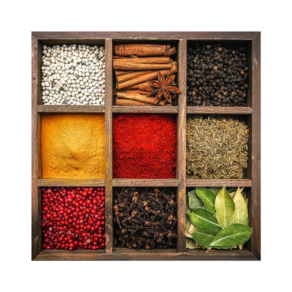 Stikla glezna 30x30 cm Spices Box – Styler