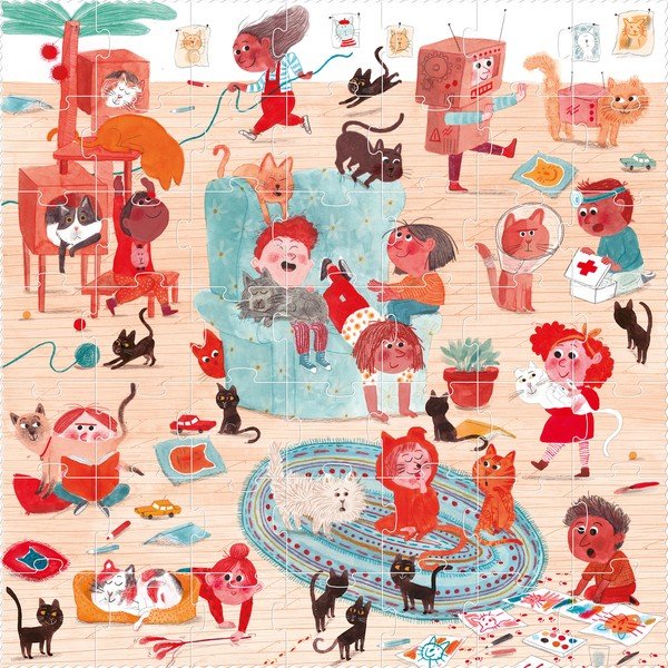 Londji Cat Puzzle, 49 gabaliņi-image-1