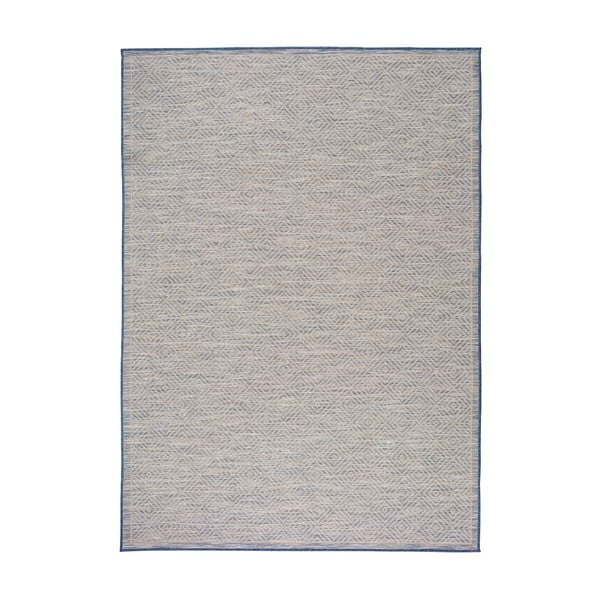 Zils universāls paklājs Kiara, piemērots izmantošanai ārpus telpām, 170 x 120 cm