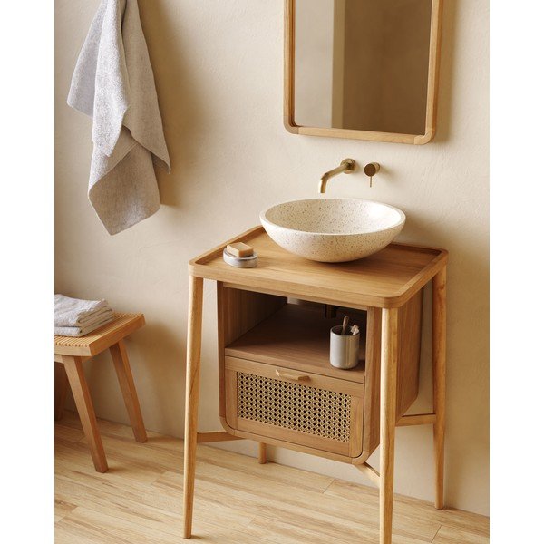 Gaiši pelēks keramikas ziepju trauks Chavela – Kave Home-image-3