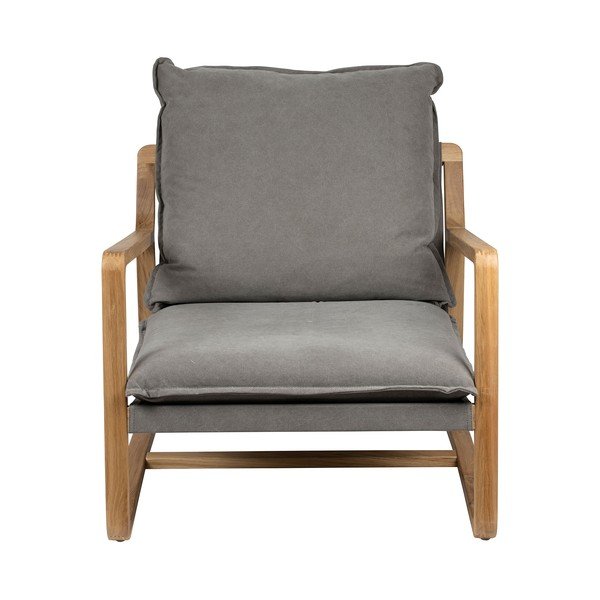Pelēks koka dārza krēsls Azenon – Côté Table-image-2