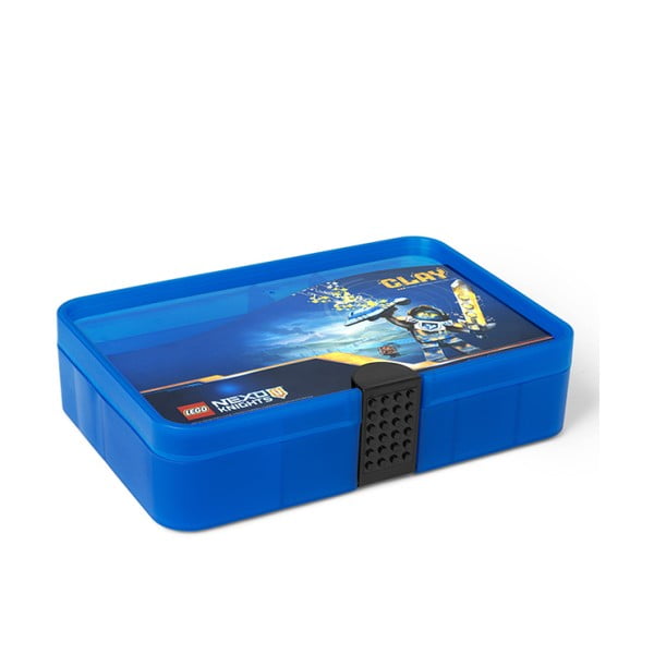Zila uzglabāšanas kaste ar LEGO® NEXO Knights nodalījumiem