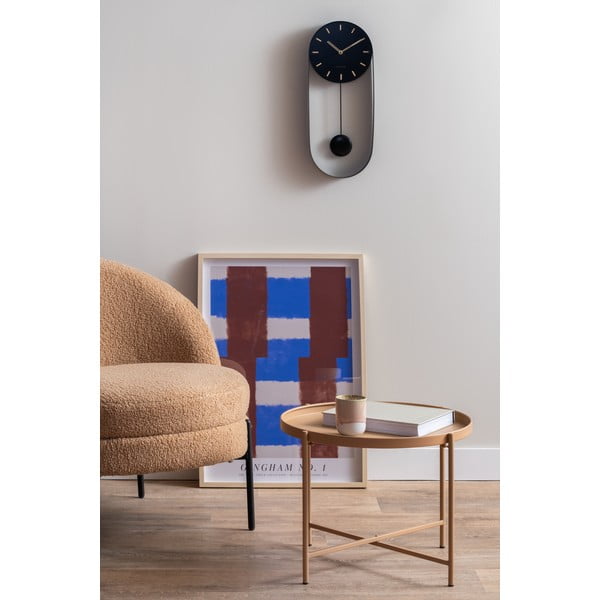 Bēšs metāla apaļš žurnālgaldiņš ø 50 cm Meseta  – Leitmotiv-image-1