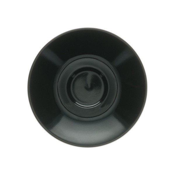 Melna porcelāna apakštasīte ø 12,5 cm Barista – BonBistro