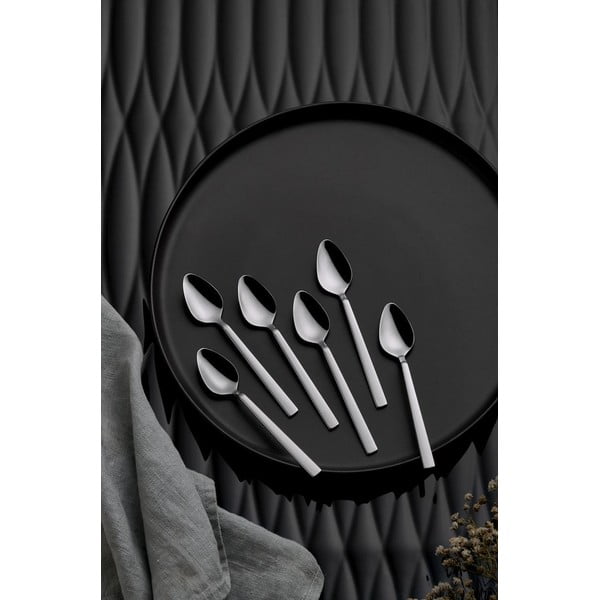 Sudraba krāsas nerūsējošā tērauda galda piederumi (36 gab.) – Hermia-image-4