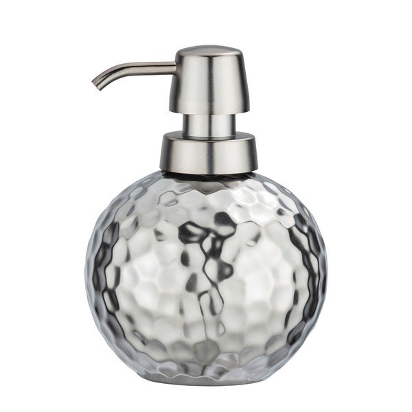 Keramikas ziepju dozators sudraba krāsā Wenko Luna, 500 ml-image-1