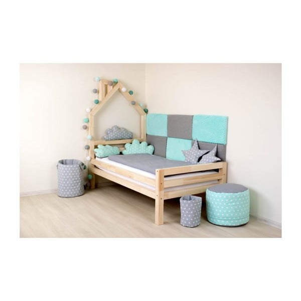 4 kāju pagarinājumu komplekts no dabīgas egles koksnes gultai Benlemi, augstums 20 cm-image-3