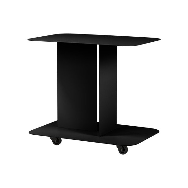 Metāla servēšanas galdiņš uz riteņiem 40x60 cm HO – noo.ma