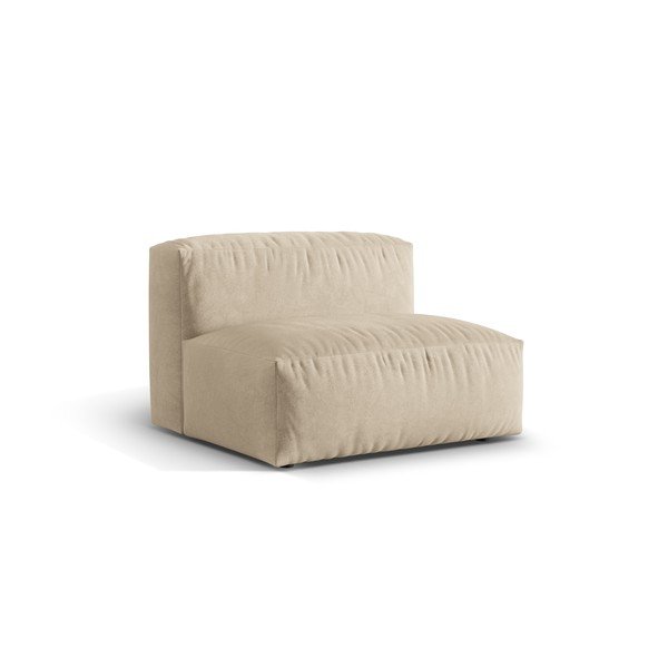 Bēša samta (vidējā moduļa) modulārā dīvāna daļa Martina – Micadoni -image-2