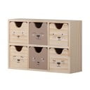 Dabīga toņa koka bērnu rotaļlietu organizators 27x8x18 cm Calle – Bloomingville Mini
