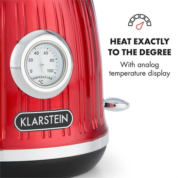 Elektriskā tējkanna Red Klarstein Cancan-image-3