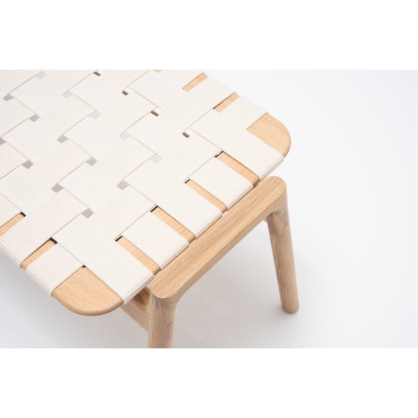 Balts/dabīgas krāsas sols Klupa – Gazzda-image-1