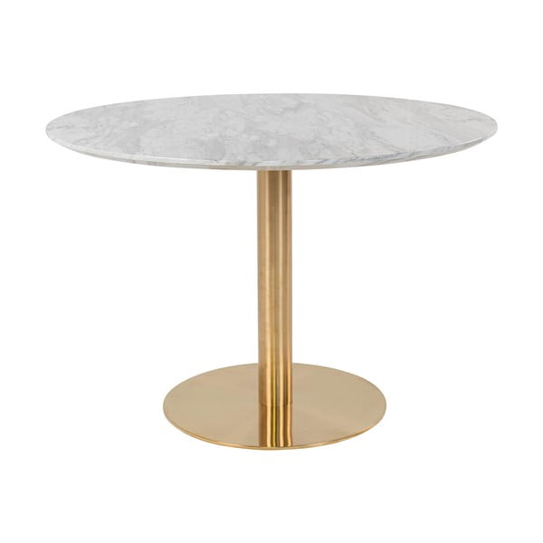 Apaļš ēdamgalds ar marmora imitācijas galda virsmu ø 110 cm Bolzano – House Nordic