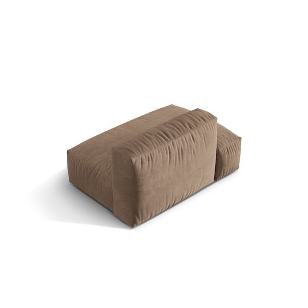 Gaiši brūna samta modulārā dīvāna daļa (ar kreiso stūri) Martina – Micadoni -image-2