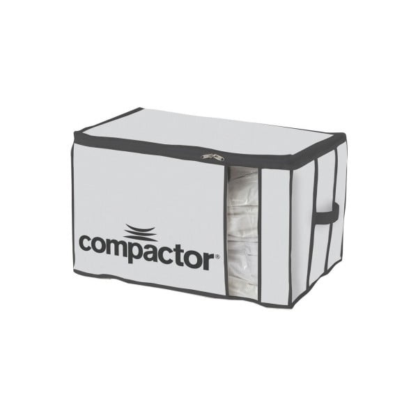 Balta tekstila uzglabāšanas kaste Compactor Brand XXL Grande