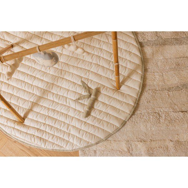 Zaļš/krēmkrāsas bērnu rotaļu paklājiņš Bamboo Leaf – Lorena Canals-image-3