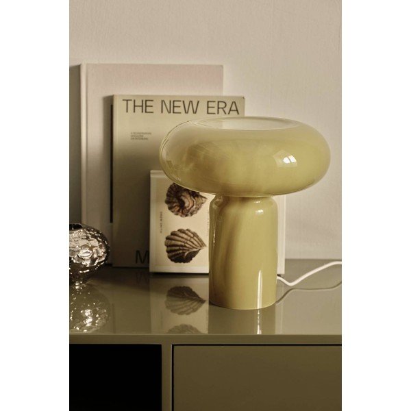 Haki stikla galda lampa (augstums 28 cm) Aurora – Ellos Home-image-2