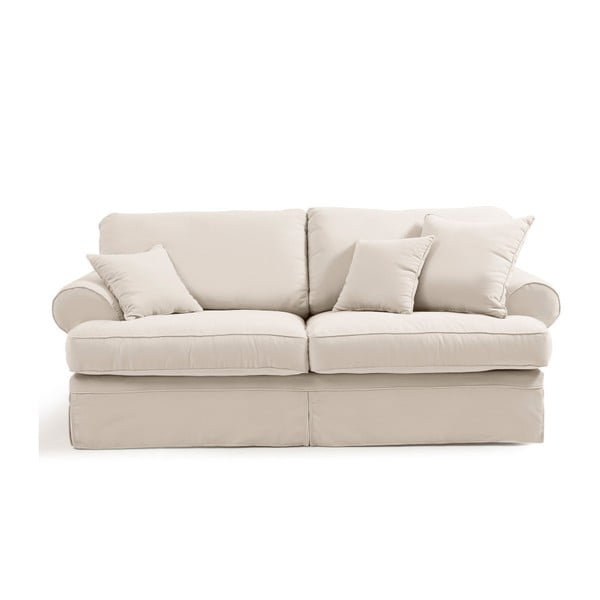 Krēmkrāsas trīsvietīgs dīvāns Max Winzer Hermine