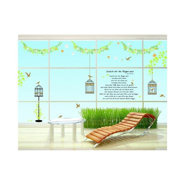 Uzlīmes Ambiance Eleganti būrīši, putni un ziedi, 30 cm-image-3