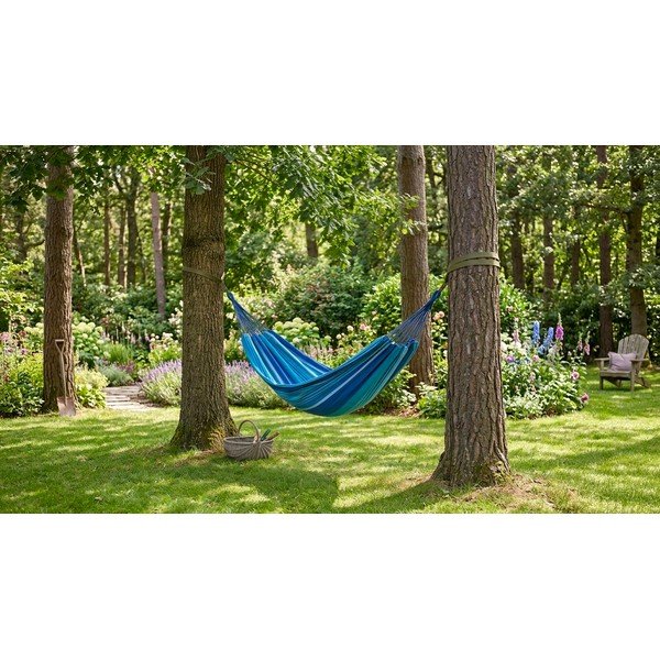 Zili balts šūpuļtīkls Cattara Textil-image-1