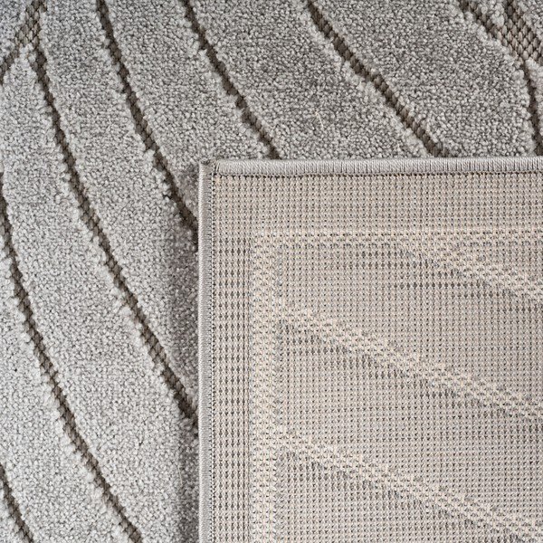 Sudraba krāsas apaļš iekštelpu un āra paklājs ø 120 cm Nova 1203 – Ayyildiz Carpets-image-4