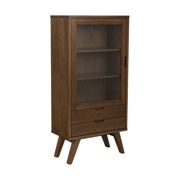 Brūna vitrīna ar ozolkoka imitāciju 72x145x36 cm A-Line – Actona-image-1