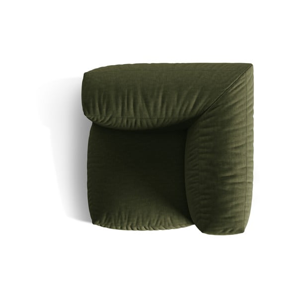 Zaļa modulārā dīvāna daļa (ar maināmu stūri) Martina – Micadoni Home-image-3