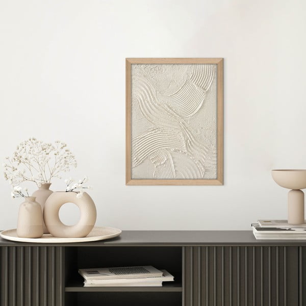 Ar rokām apgleznota glezna 32,5x42,5 cm Sand shadows – Malerifabrikken-image-1