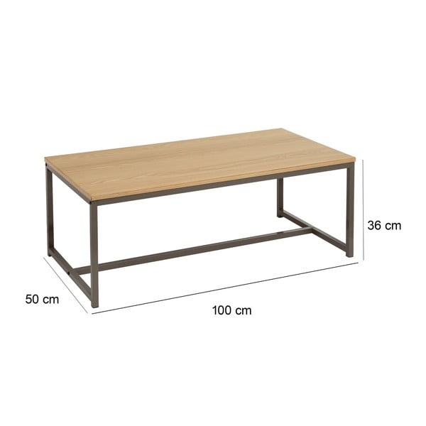 Dabīga toņa žurnālgaldiņš 50x100 cm – Casa Selección-image-3