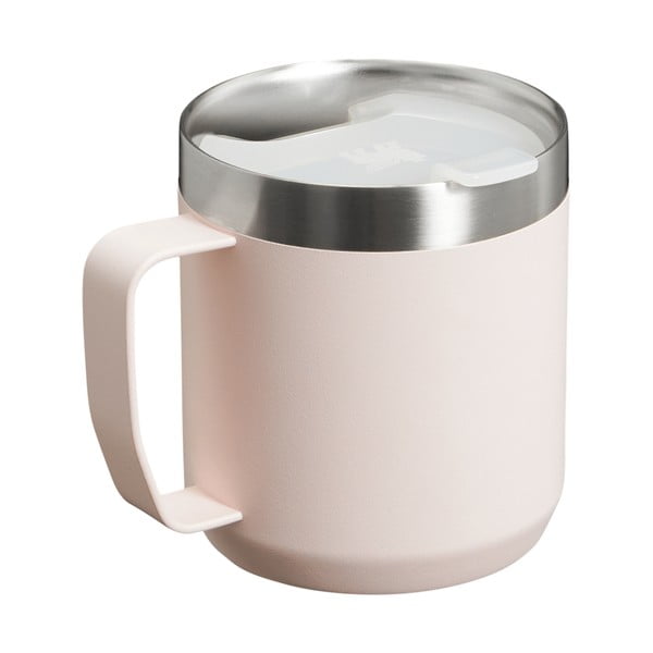 Gaiši rozā nerūsējošā tērauda termokrūze 350 ml Stay-Hot Camp Mug Rose Quartz – Stanley-image-3