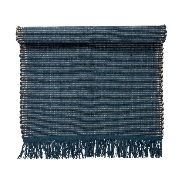 Tumši zils kokvilnas paklājs Bloomingville Kids, 80 x 160 cm-image-2