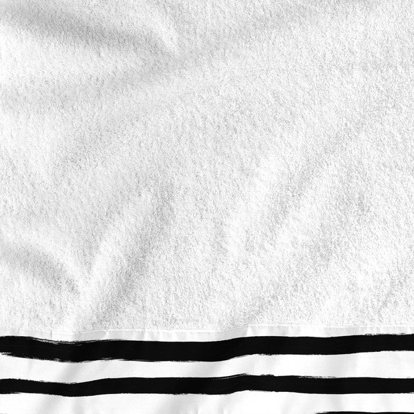 2 kokvilnas dvieļu komplekts Blanc Stripes-image-1