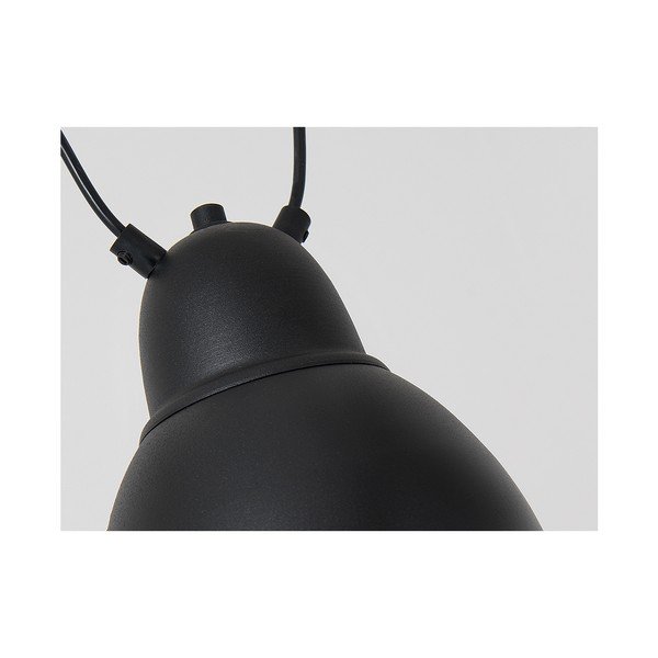 Melna dubultā piekaramā lampa ar zelta detaļu CustomForm Coben-image-3
