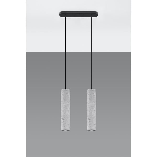 Betona griestu lampa Sollux Fadre, garums 34 cm-image-2