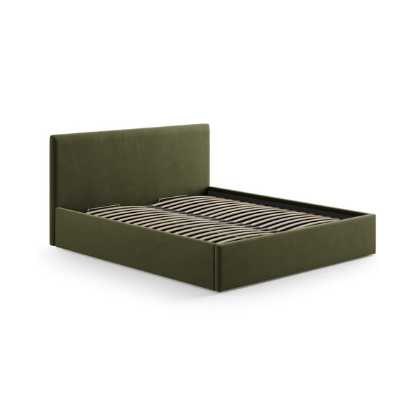 Zaļš polsterēts gultas galvgalis 190,5x100 cm Remo – Micadoni -image-3