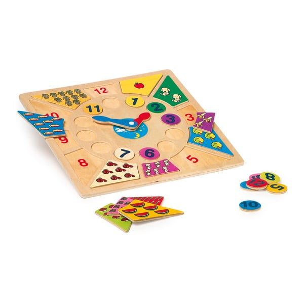 Bērnu prakses pulkstenis Legler Tell the Time Koka-image-1