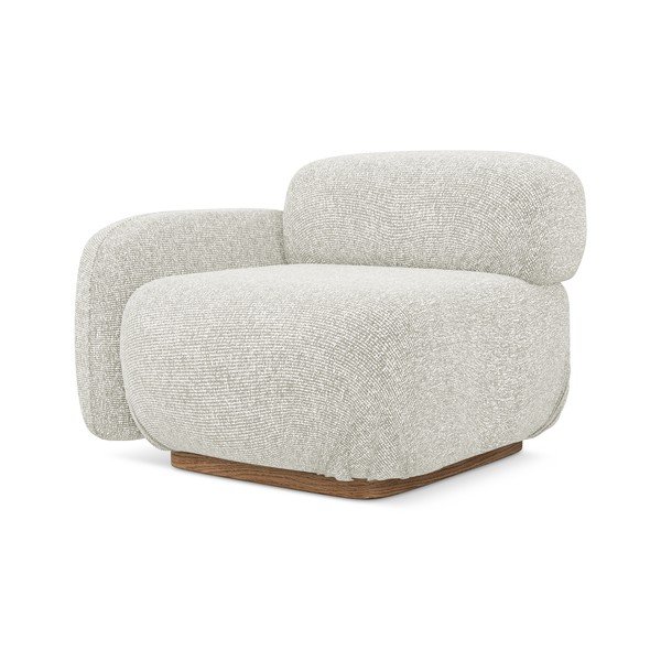 Krēmkrāsas modulārā dīvāna daļa (ar kreiso stūri) Ailani – Makamii-image-1